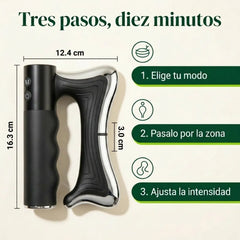 Cómo usar el masajeador Reva en tres pasos